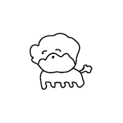 [LINEスタンプ] かわいいいぬさん