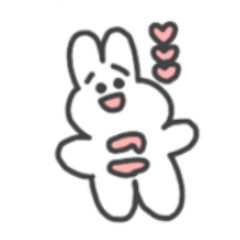 [LINEスタンプ] ここうさぎ！