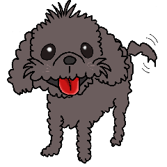 [LINEスタンプ] 友達の家の犬