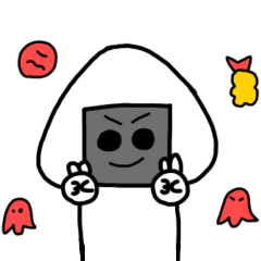 [LINEスタンプ] おむすびの中