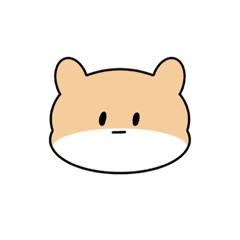 [LINEスタンプ] え も じ あ に ま る -hamster mode-