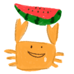 [LINEスタンプ] 絵日記のカニさん(日常)