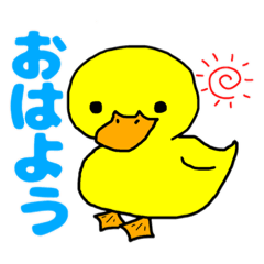 [LINEスタンプ] がーこ♡ あひる あいさつスタンプ