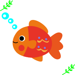 [LINEスタンプ] 動く！毎日使える金魚