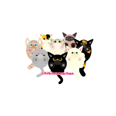 [LINEスタンプ] ちびままちゃん たまご猫バラエティ