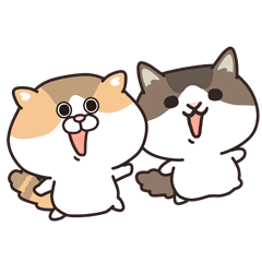 [LINEスタンプ] ぽんた＆もんた