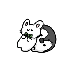 [LINEスタンプ] せなうさ（たまにねこ）