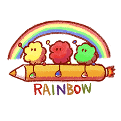 [LINEスタンプ] RAINBOW BALLS 1