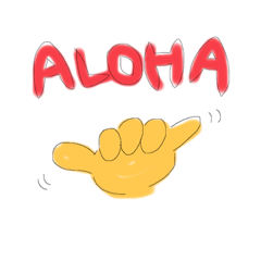 [LINEスタンプ] love HAWAII！