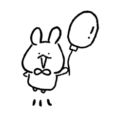 [LINEスタンプ] りぼんのうさぎさん。2