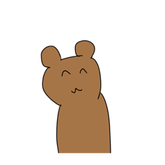 [LINEスタンプ] 寝ながら描いたクマちゃんスタンプ