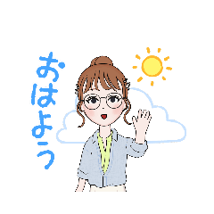 [LINEスタンプ] 女の子たのしい毎日スタンプ