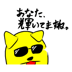 [LINEスタンプ] 黄ばみ犬