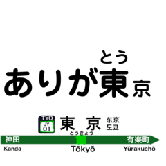 [LINEスタンプ] 【便利】【鉄道】駅名で日常会話！関東編