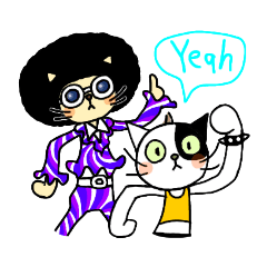 [LINEスタンプ] 猫たちmusic