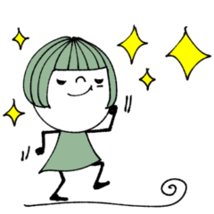 [LINEスタンプ] mottoの大人ぱっつんボブ♡憧れ3