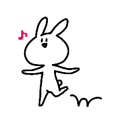 [LINEスタンプ] うさぎさんのえぶりでい