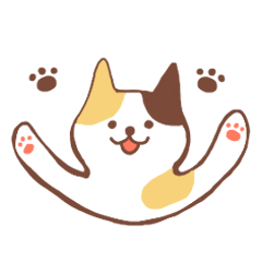 [LINEスタンプ] パステル風の猫の日常挨拶の画像（メイン）