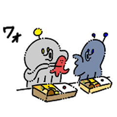 [LINEスタンプ] 宇宙人PE＆PO