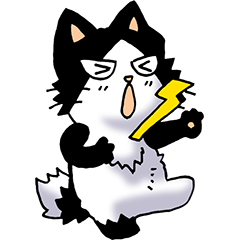 [LINEスタンプ] 猫山猫次郎 その2（叫び）