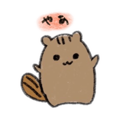 [LINEスタンプ] もちもちリス