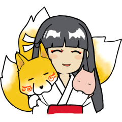 [LINEスタンプ] 巫女様