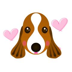 [LINEスタンプ] 動く犬のスタンプ かわいいスパニエル