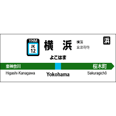 [LINEスタンプ] 京浜東北線の駅名標