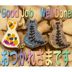 [LINEスタンプ] Johnny ＆ Chocola ＆ かりん ❾