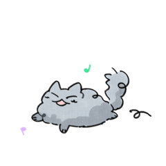 [LINEスタンプ] わたぼこりきつねねこ