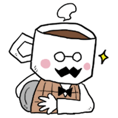 [LINEスタンプ] コーヒーカップおじさんのお店3