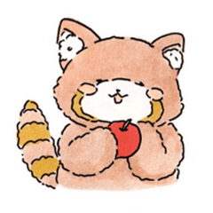 [LINEスタンプ] あらいぐまPONちゃん