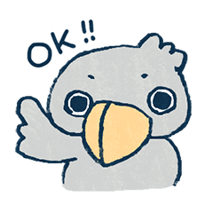 [LINEスタンプ] 【毎日使える】ハシビロコウのペリー