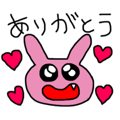 [LINEスタンプ] 八重歯うさぎの日常スタンプ