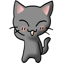 [LINEスタンプ] 猫ねこにゃんこ その2N（黒）驚怒哀楽