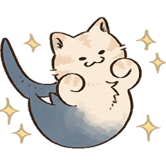 [LINEスタンプ] かわいいキメラ ねこさめ