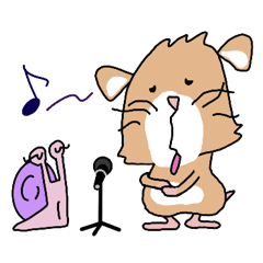 [LINEスタンプ] ハムさんとツムリさん