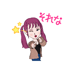 [LINEスタンプ] La-Fantasista ラ・ファンタジスタ みわ