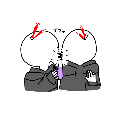 [LINEスタンプ] 白玉人間すたんぷと団子人間すたんぷ