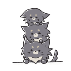 [LINEスタンプ] 黒いぬぬスタンプ