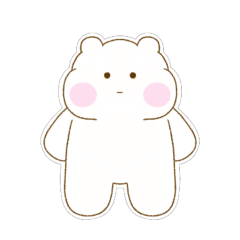 [LINEスタンプ] 真顔のクマたん