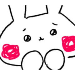 [LINEスタンプ] ぴゅあでお茶目なうさぎちゃん