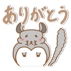 [LINEスタンプ] チンチラノコトバ