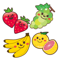 [LINEスタンプ] かわいいフルーツ2