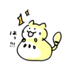 [LINEスタンプ] だるまねこ。