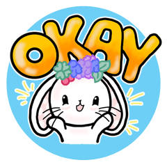 [LINEスタンプ] かわいいうさぎモコ