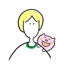 [LINEスタンプ] シャイな人間と代弁するぶた