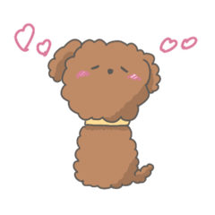 [LINEスタンプ] ふわふわトイプードル！