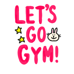 [LINEスタンプ] Let's go gym！ 〜radical fitness〜