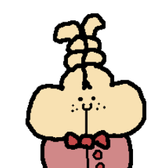 [LINEスタンプ] うさぎのきなこう君